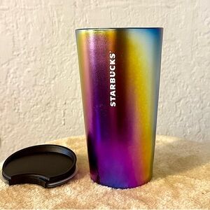Starbucks multi colored metallic Tumbler